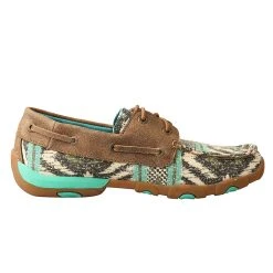 Twisted X Womens Turquoise Bomber Boat Shoe Driving Moc 10 Twisted X Womens Turquoise Bomber Boat Shoe Driving Moc -Ariat Sales Store WDM0133 4