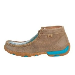 Twisted X Women`s Bomber Turquoise Chukka Driving Moc -Ariat Sales Store WDM0148 3