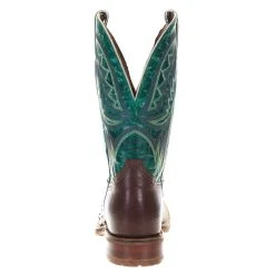 Tony Lama Men's Hickory Smooth Ostrich 11in. Emerald Green Goat Top Boots -Ariat Sales Store XT5106 3