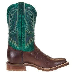 Tony Lama Men's Hickory Smooth Ostrich 11in. Emerald Green Goat Top Boots -Ariat Sales Store XT5106 4