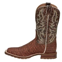 Tony Lama Men's Tuskey Brown 11in. Pebble Brown Top Square Toe Boot 9 Tony Lama Men's Tuskey Brown 11in. Pebble Brown Top Square Toe Boot -Ariat Sales Store XT5107 2