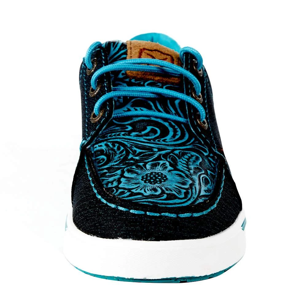 Twisted X Kids Blue Dura TWX Tooled Kicks Casual Shoe 2 Twisted X Kids Blue Dura TWX Tooled Kicks Casual Shoe - Image 2