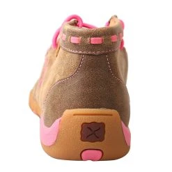 Girl's Twisted X Breast Cancer Awareness Bomber Brown Patchwork Moccasin -Ariat Sales Store YDM0026 3