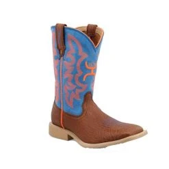 Twisted X Youth Hooey Cognac Shoulder With Neon Top Cowboy Boots -Ariat Sales Store YHY0001 03