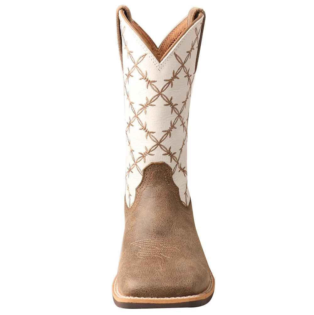 Twisted X Kid's Bomber And White Top Hand Boot 2 Twisted X Kid's Bomber And White Top Hand Boot - Image 2