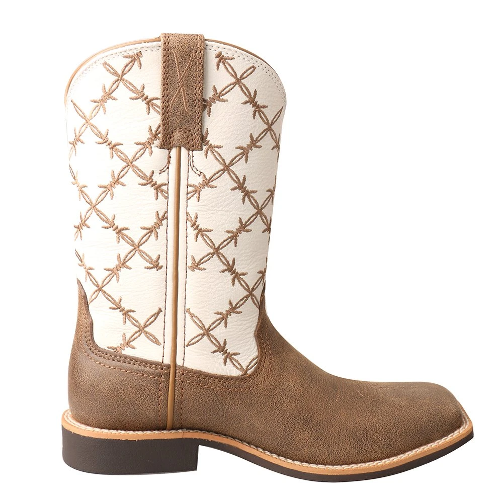 Twisted X Kid's Bomber And White Top Hand Boot 5 Twisted X Kid's Bomber And White Top Hand Boot - Image 5